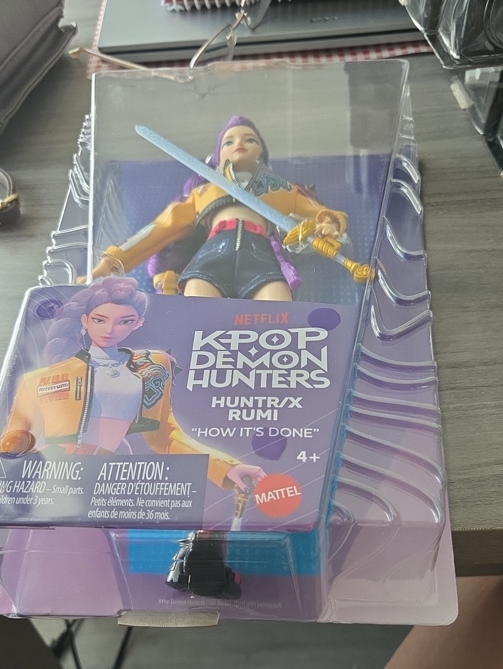 Netflix K-Pop Demon Hunters Huntrax Rumi Doll - Purple & Yellow
